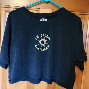 Black Hollister croptop